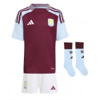 Aston Villa John McGinn #7 Hjemmebanesæt Børn 2024-25 Kortærmet (+ Korte bukser)